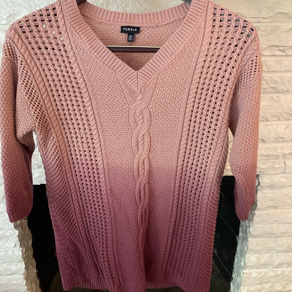 3/4 sleeve Torrid Sweater